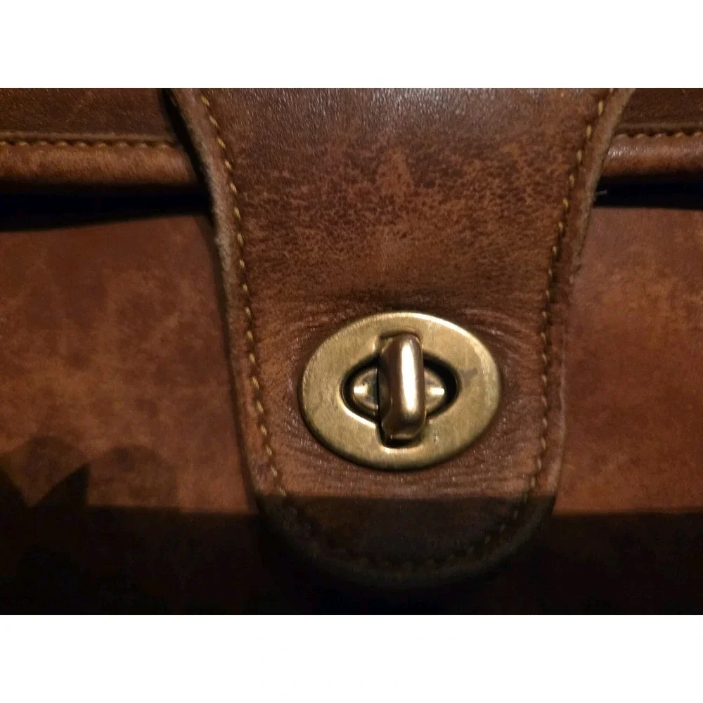 Vintage Sacoche International Brown Leather Messenger Bag Briefcase Made in USA